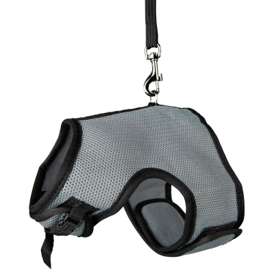 Trixie Nylon Softgeschirr mit Leine für grosse Kaninchen