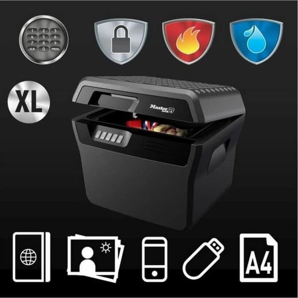 Safe med elektronisk lås Master Lock Svart 18,5 L