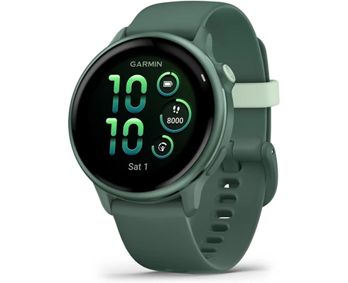 Garmin Vivoactive 6 AMOLED Smartwatch, Jasper Green/Jasper Green Metallic