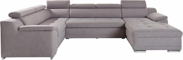 sit&more Wohnlandschaft »Top Andiamo U-Form« mit Kopfteilverstellung, wahlweise mit Bettfunktion