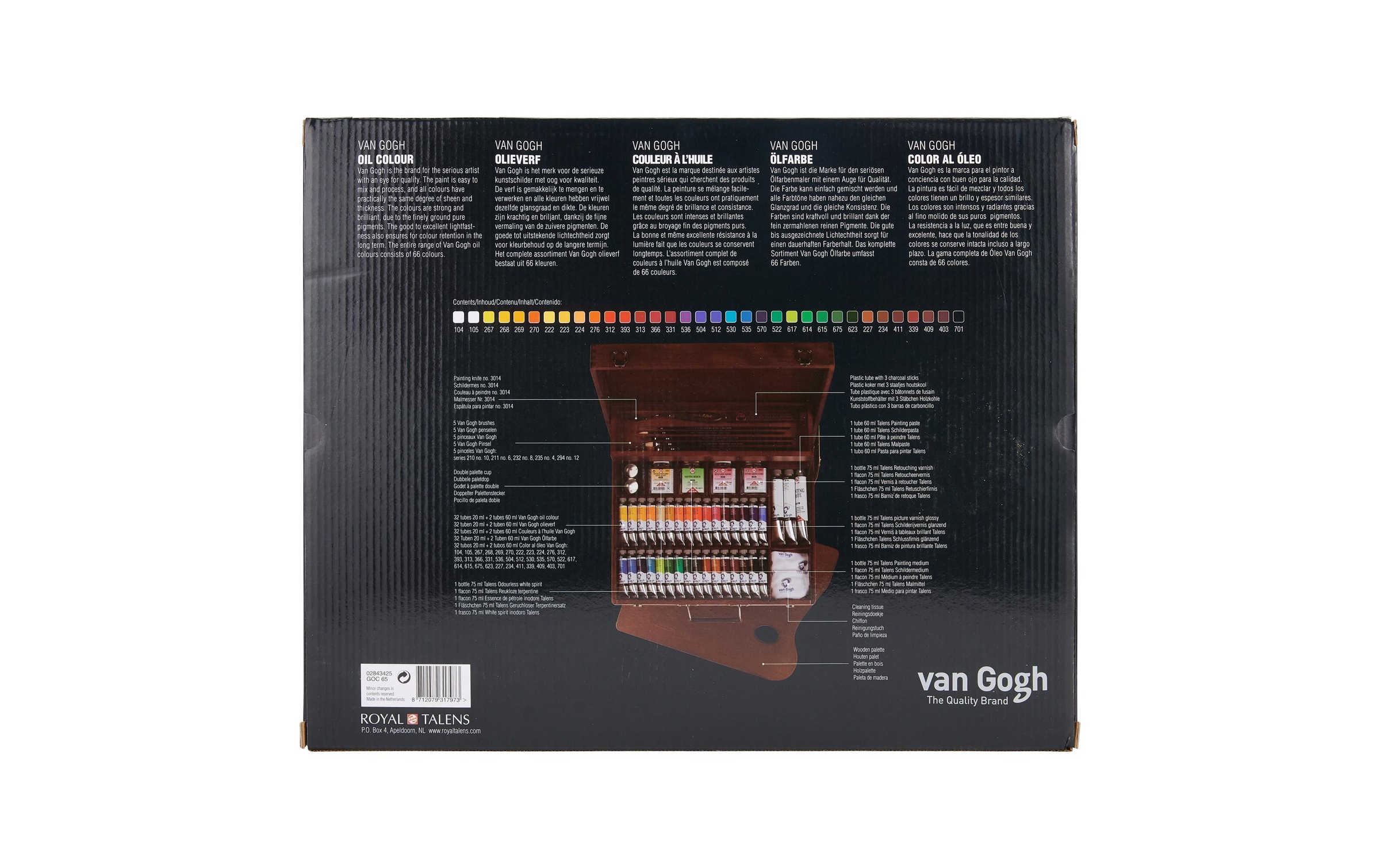 Ölfarbe »Van Gogh Malkasten Superior, 20 ml, Mehrfarbig« Set,