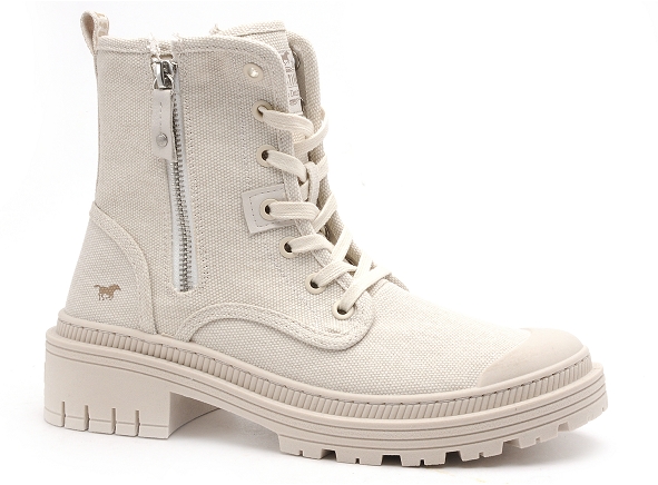Mustang boots bottine plates femme 1421501 beige