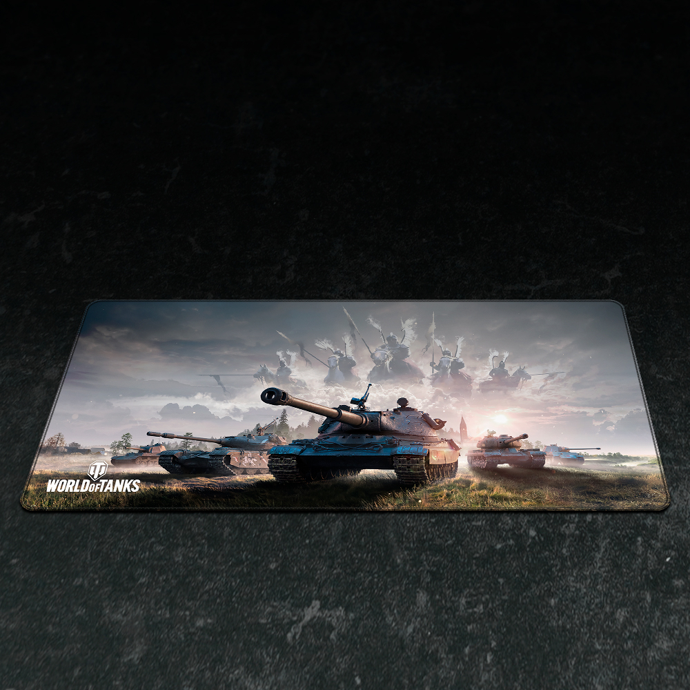 (90x42cm) World of Tanks Gaming Mauspad Mausmatte mit Rutschfester Unterseite - The Winged Warriors