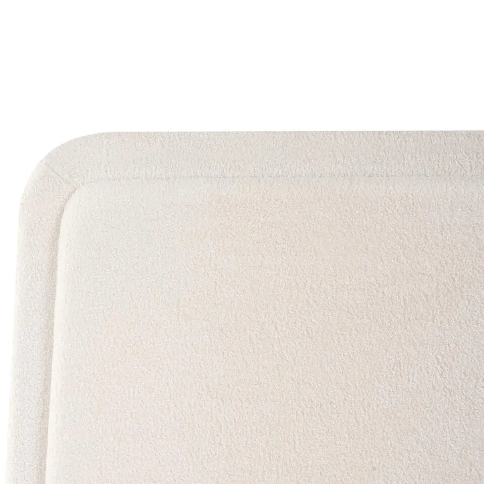 SARDENT - Tweepersoonsbed - Off-white - 140 x 200 cm - Bouclé