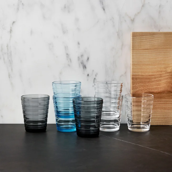 Iittala - Aino Aalto Glasbecher 22 cl, leinen (2er-Set)