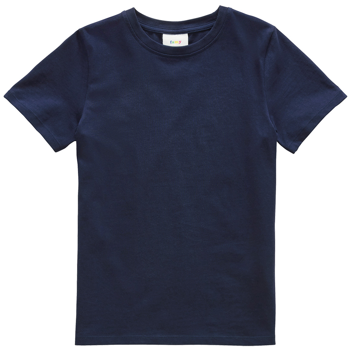 Famy 3 Jungen T-Shirts im Basic-Look blau / hellblau / dunkelblau