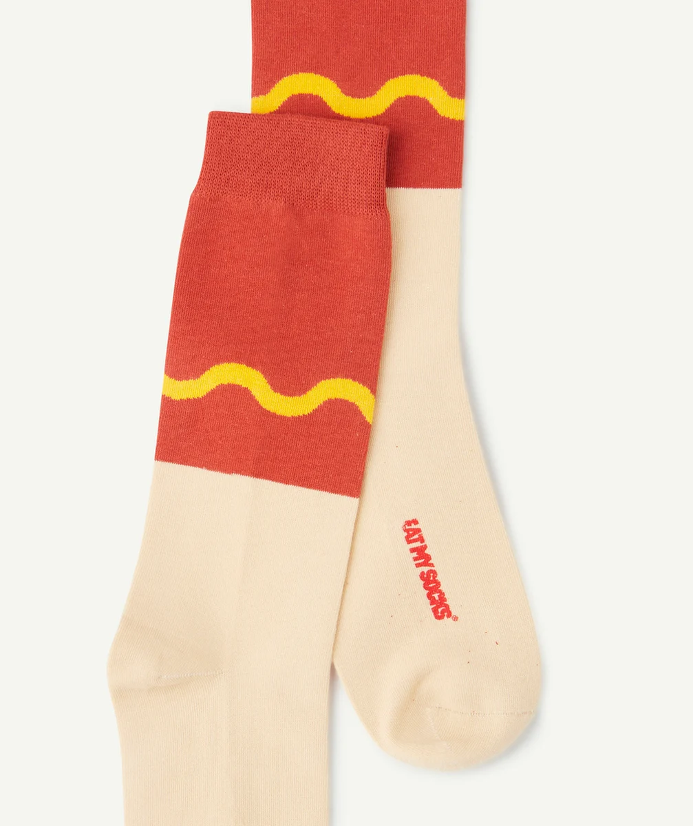 EAT MY SOCKSPAIRE DE CHAUSSETTES HOT DOG