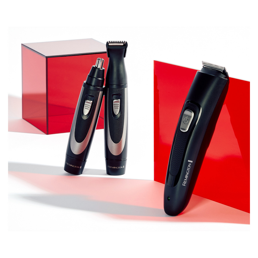 Skjeggtrimmer + nese- og detaljtrimmer 6 deler 1-18 mm 45 min