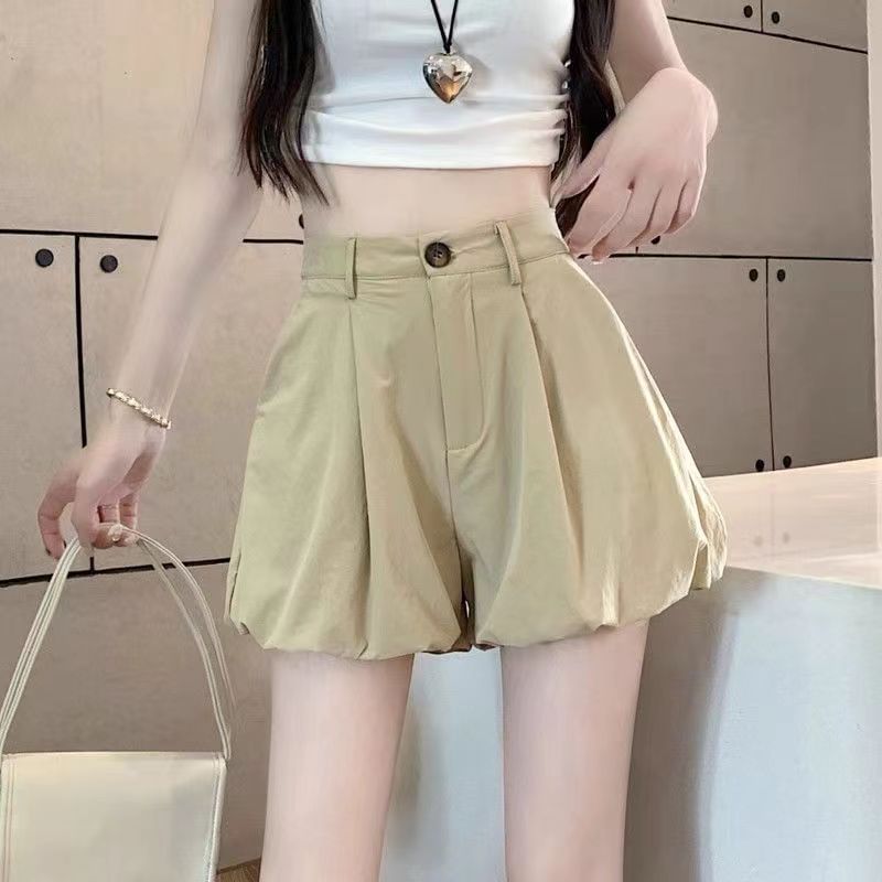 Everose - Hoge taille effen shorts