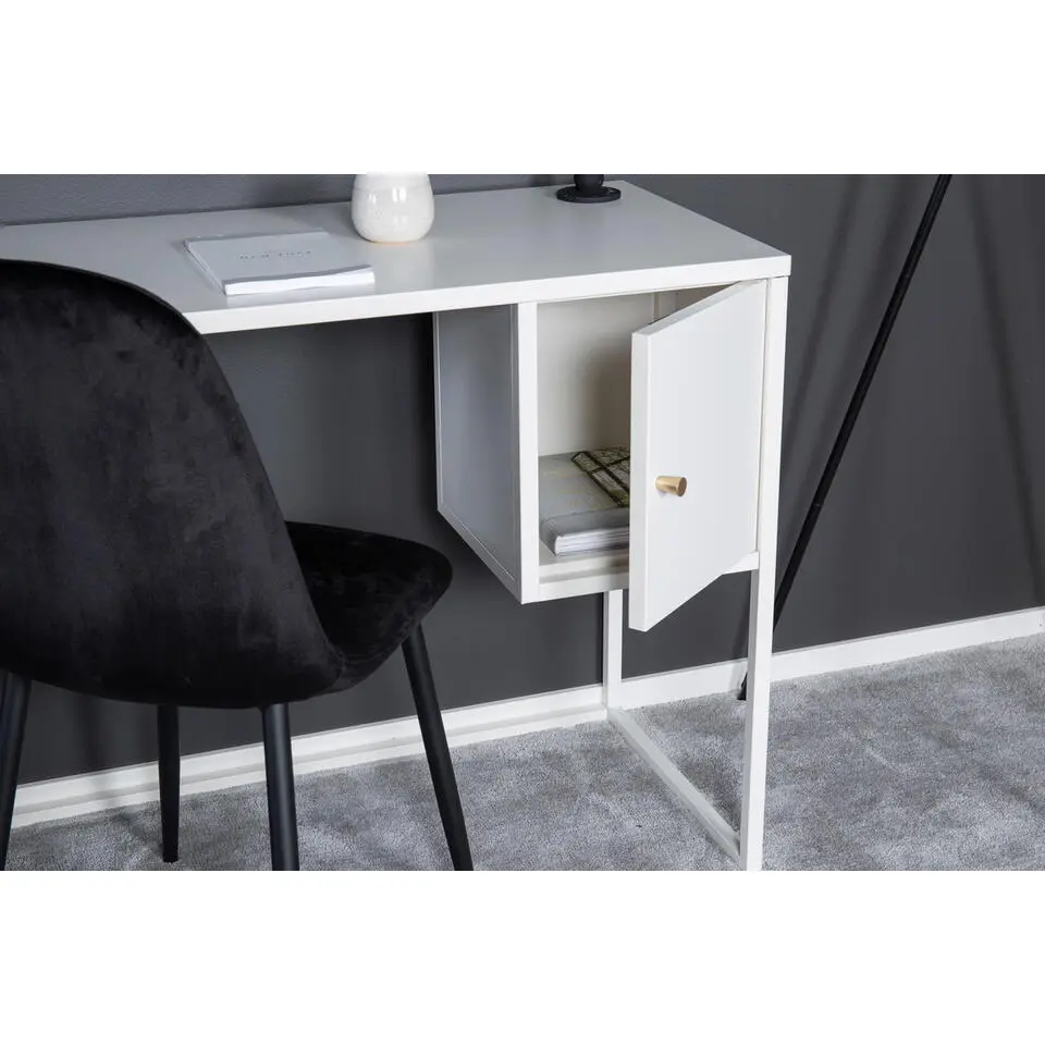 Bureau - Wit Metaal - 95x45x75cm - Bakal