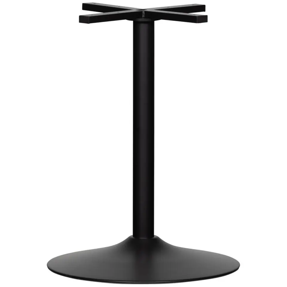 WOOOD Bistro Ronde Buisvoet - Metaal - Zwart - 72x54x54
