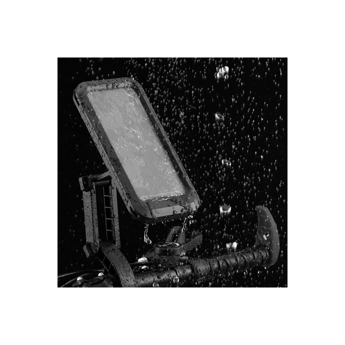 Vanntett, roterbar mobilholder for sykkel / motorsykkel / moped