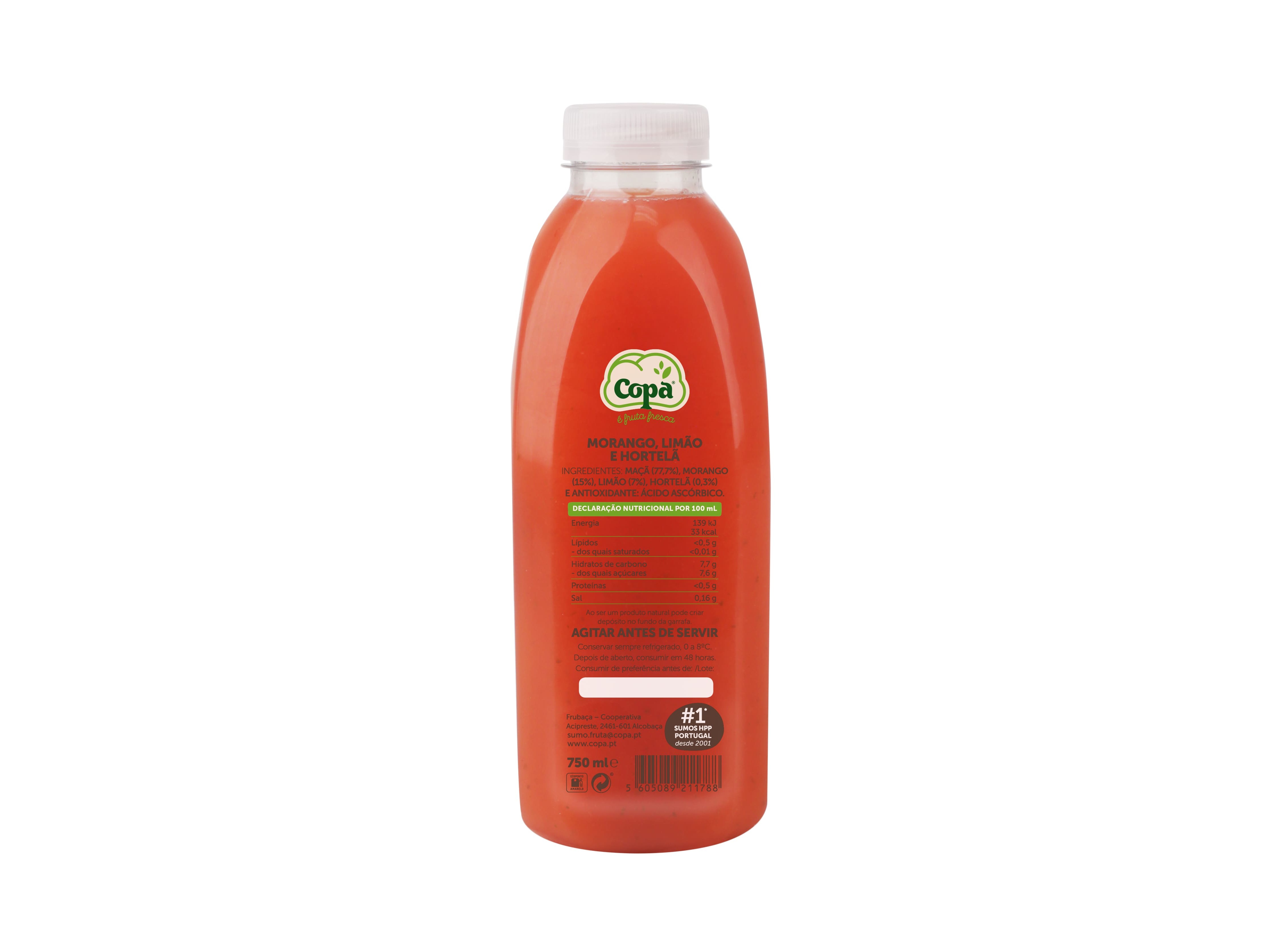 SUMO NATURAL MORANGADA COPA 750ML