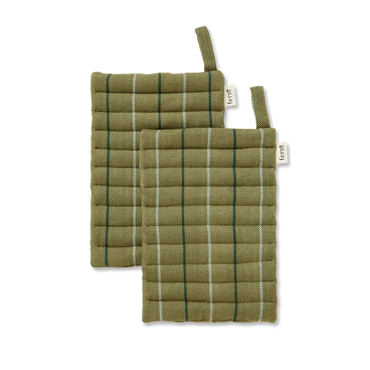 Ferm Living - Ito Topflappen, seaweed (2er-Set)