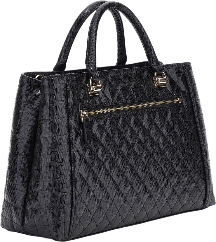 GUESS YARMILLA LUXURY SATCHEL Black