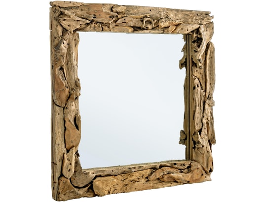 CONCEPT1 - Miroir Raven teck 90 x 90 x ep8 cm