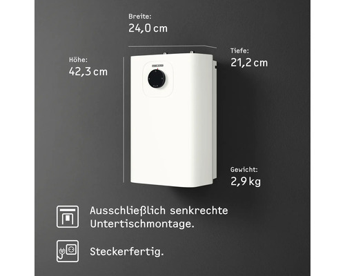 Stiebel Eltron UFP 5 Trend onderbouw, drukloze 5 liter boiler