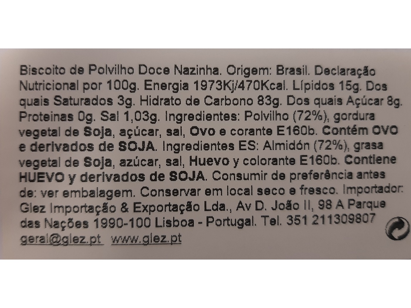 BISCOITOS NAZINHA POLVILHO DOCE 70G