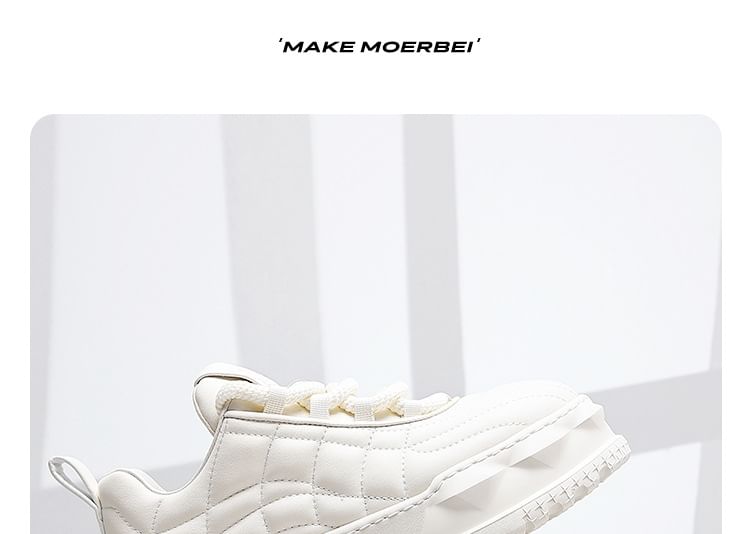 VEAZ - Effen platform sneakers