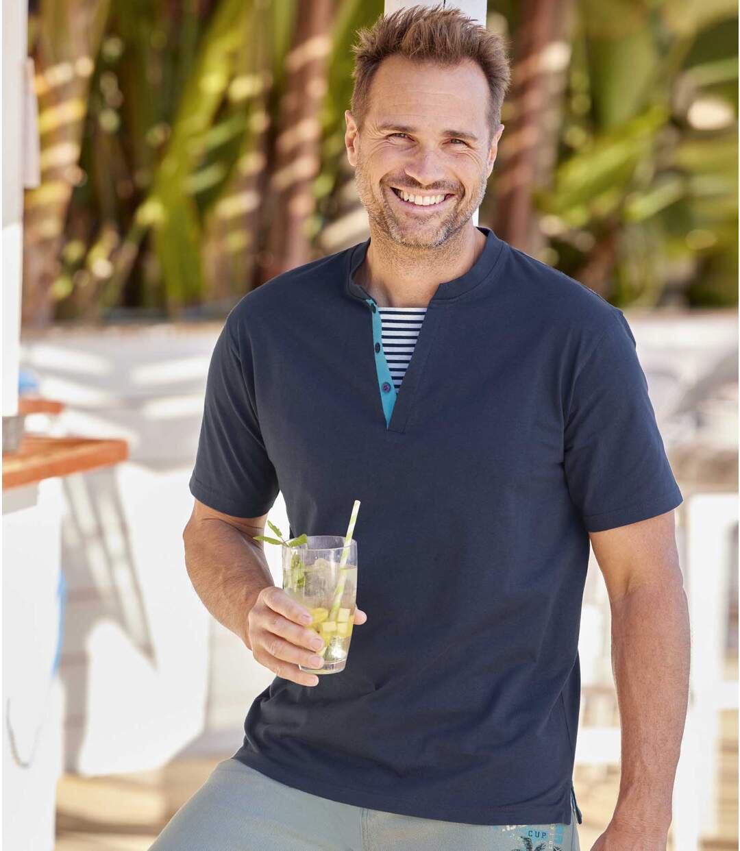 Lot de 2 Tee-Shirts Double Col Sailor