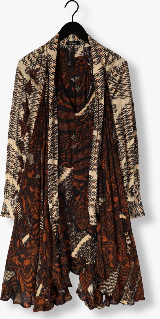bruine mes demoiselles midi jurk abbey