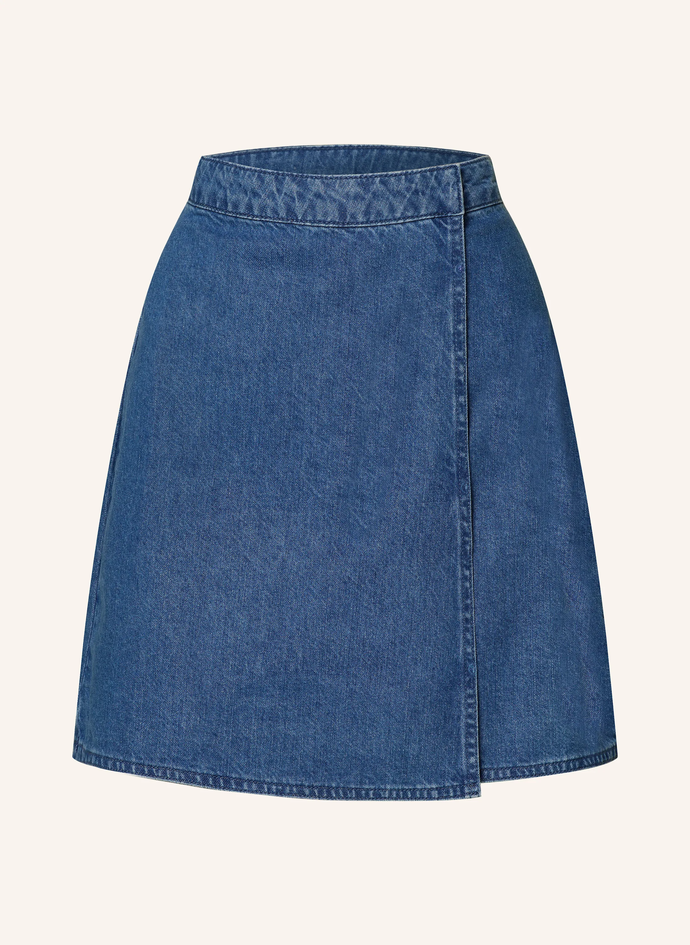 MSCH COPENHAGEN Jeansrock MSCHELENA in Wickeloptik