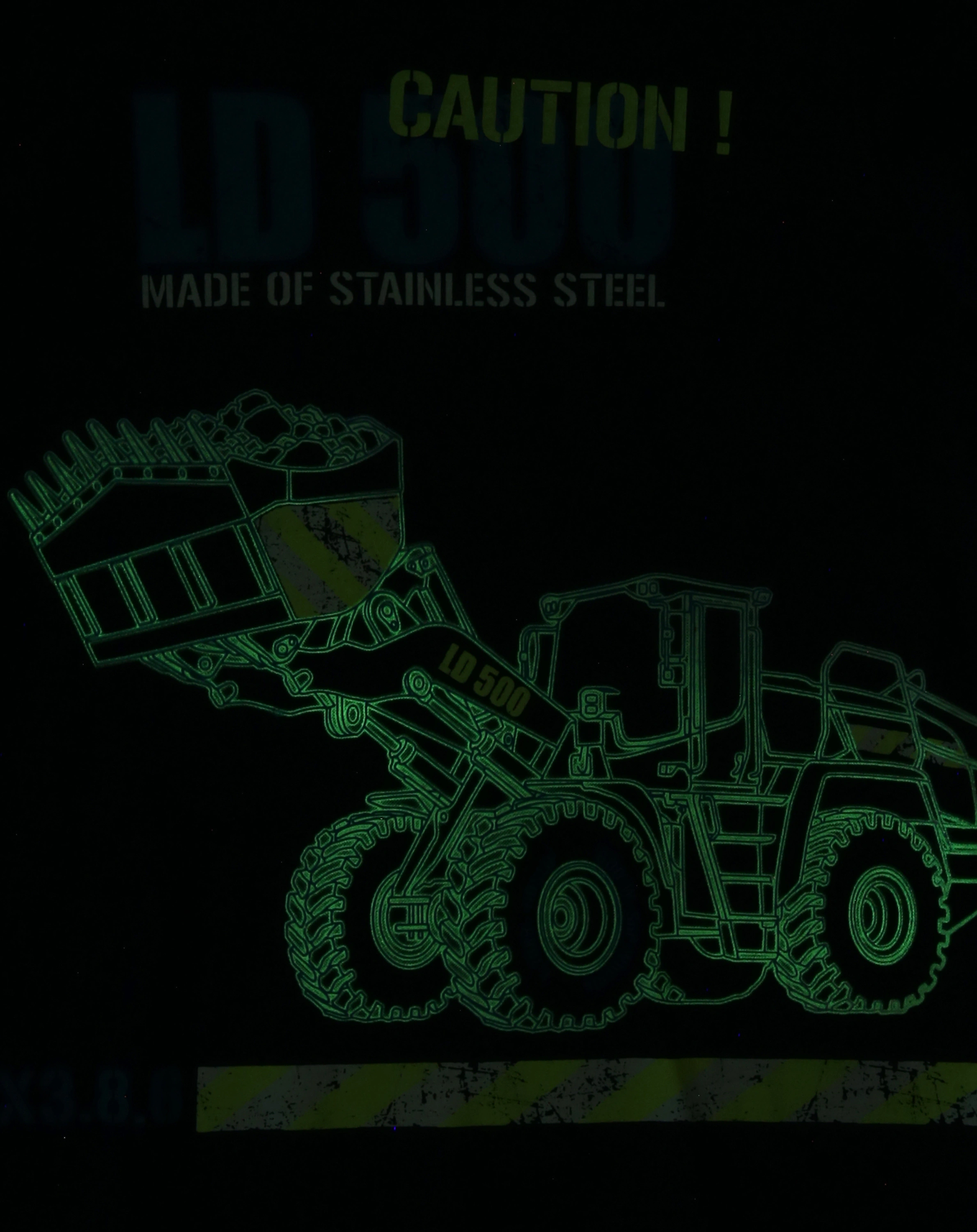 T-Shirt LD 500 GLOW IN THE DARK in pacific blue