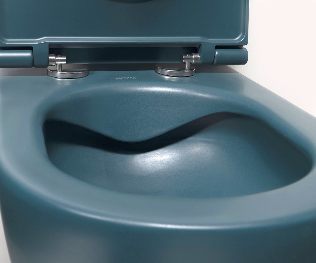 Isvea Infinity toiletpot randloos met softclose zitting petrol mat