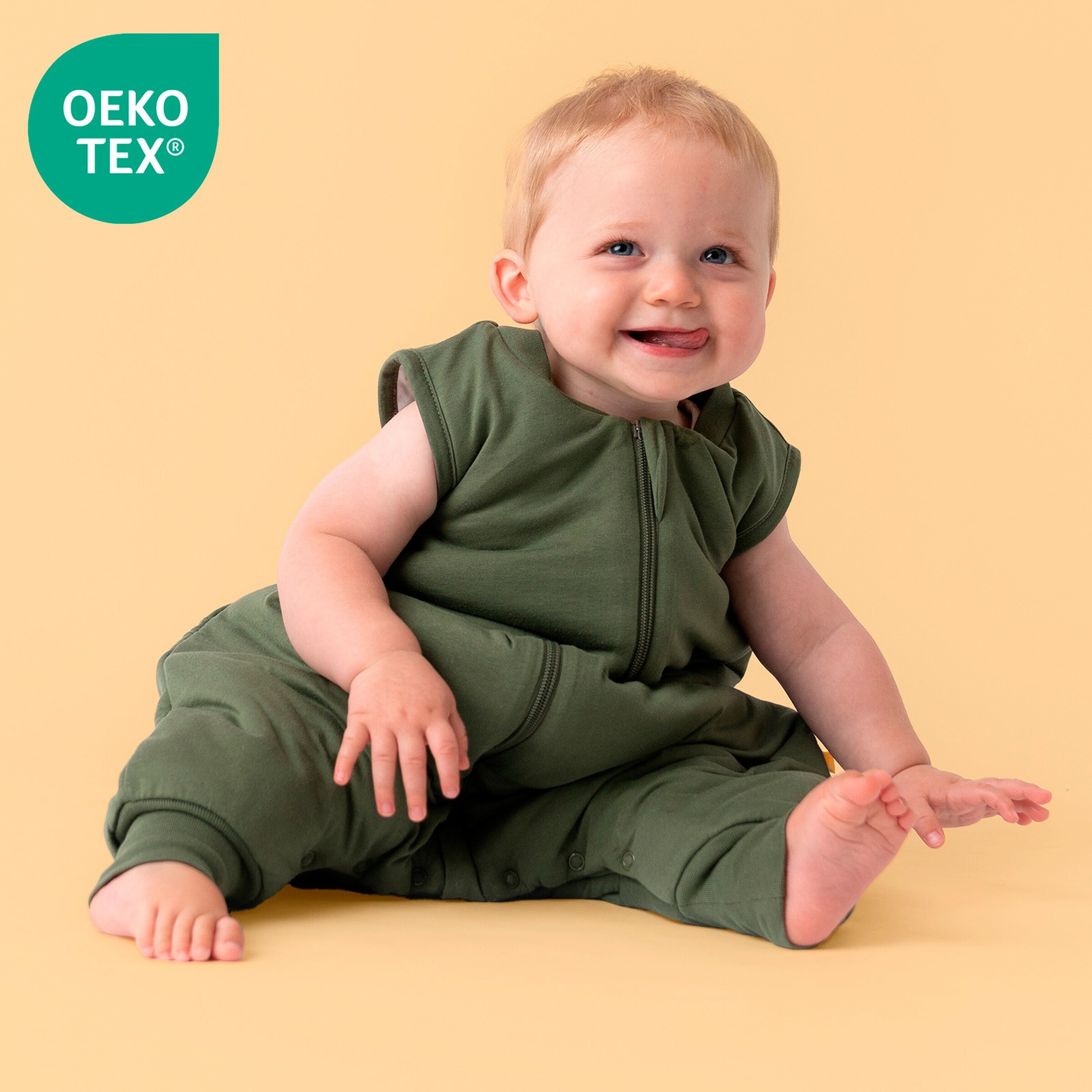 schlummersack Schlafsack mit Füßen 1.0 Tog Olive
