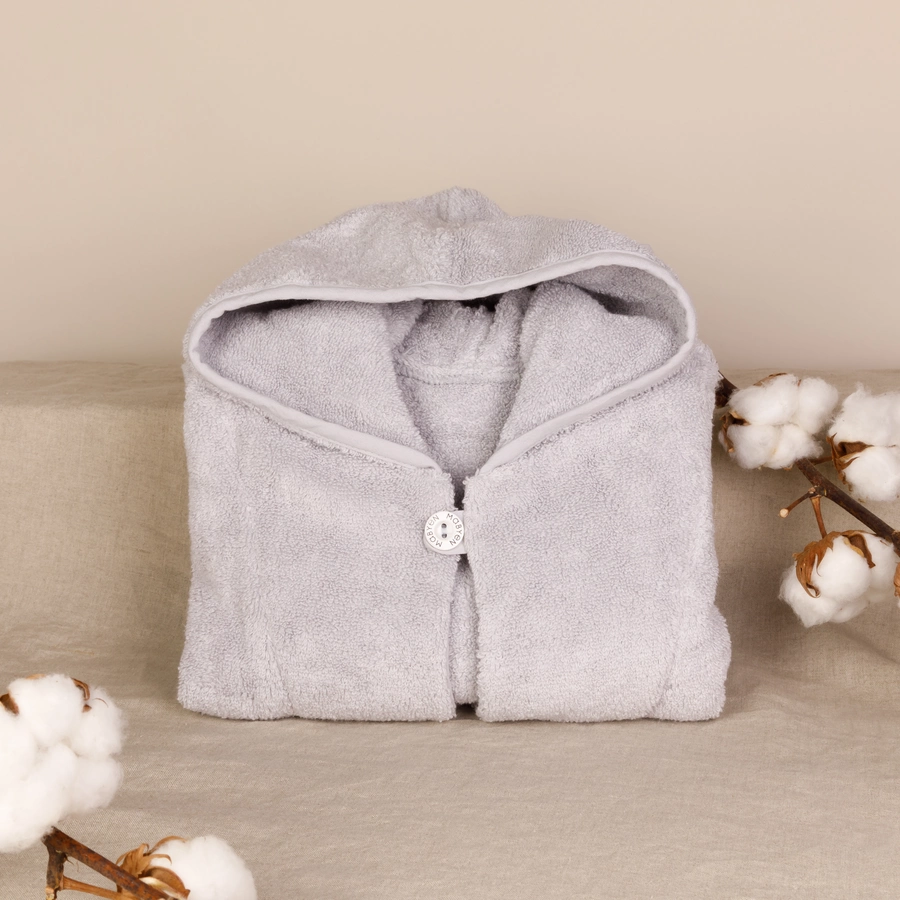 MABYEN Baby Poncho Hellgrau