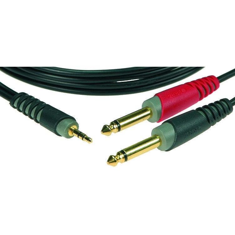 Klotz AY5-0600 2x jack 2p - 1x mini-jack 3p 6 meter verloopkabel