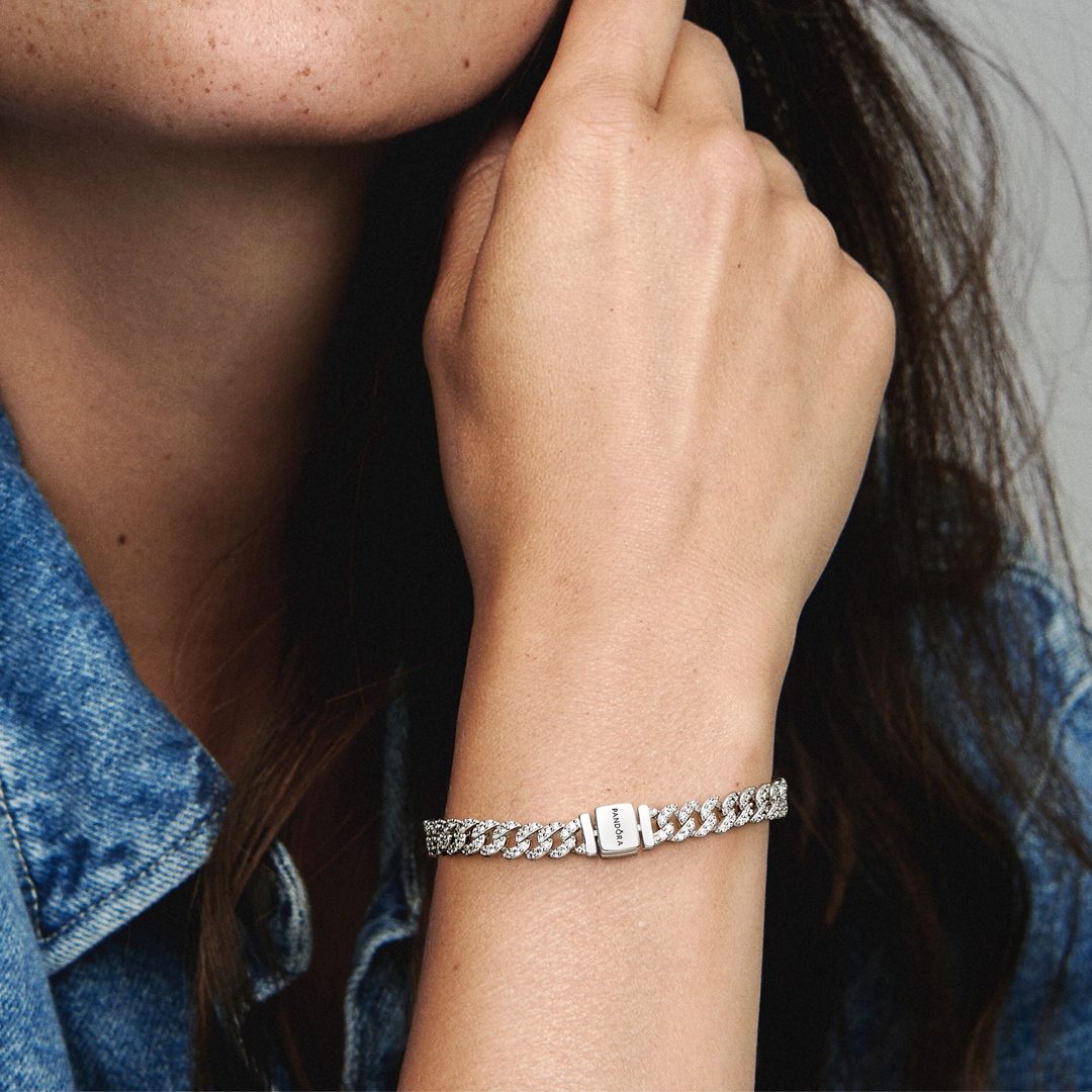 Pandora Timeless Pavé Gliederarmband 925 Silber