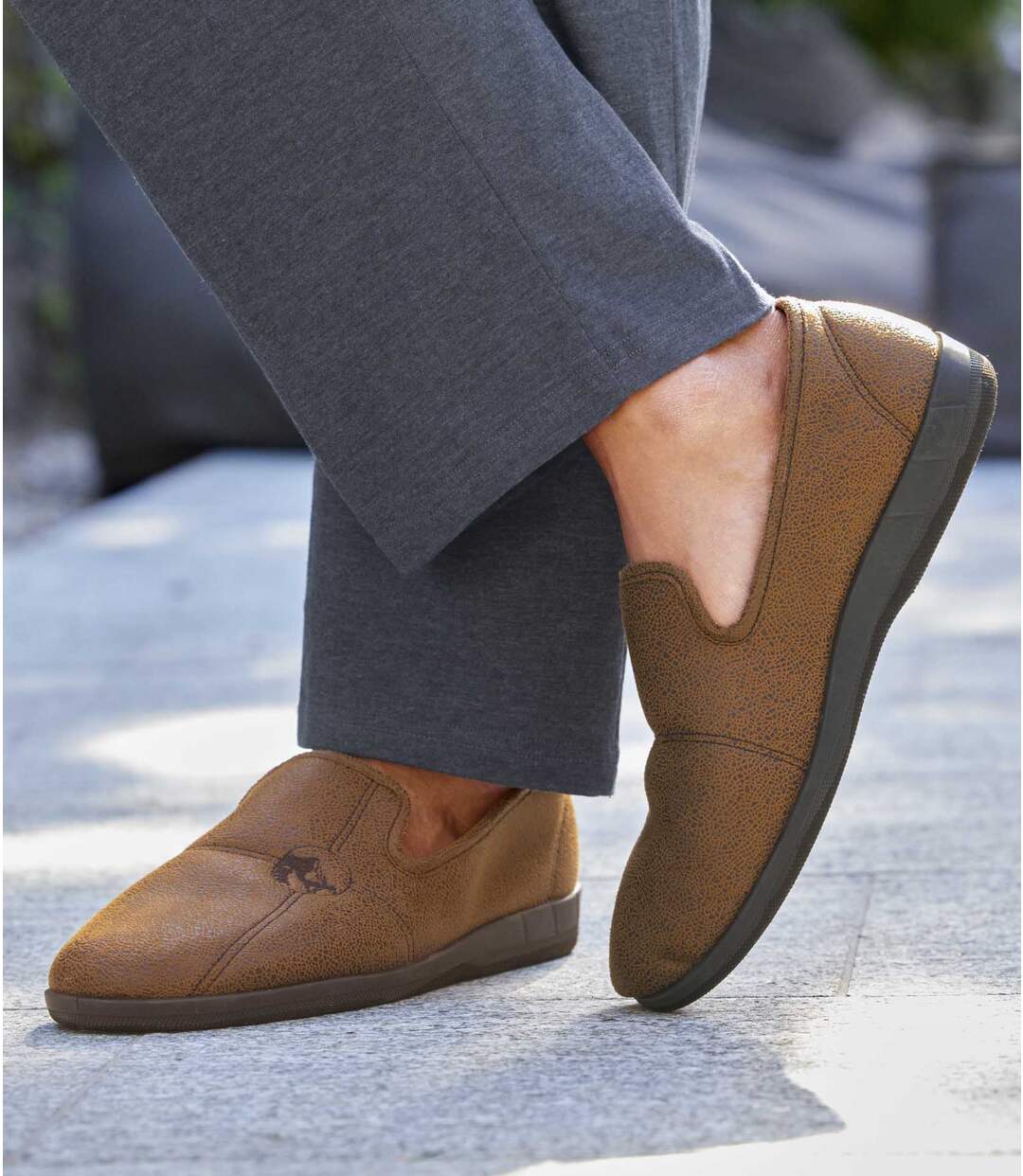 Chaussons Suédine Fourrés Sherpa