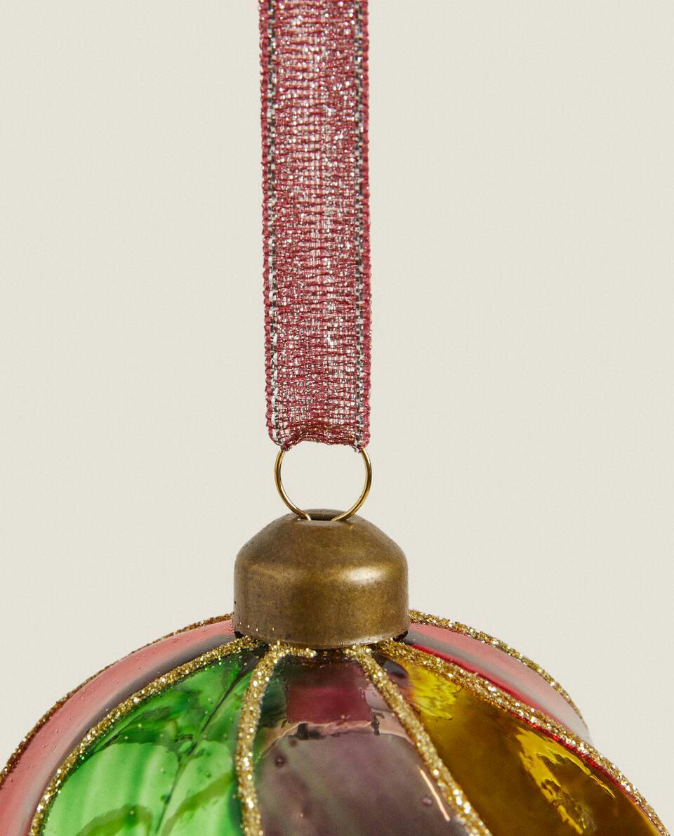 ENFEITE DE NATAL EM ESPIRAL MULTICOLORIDO