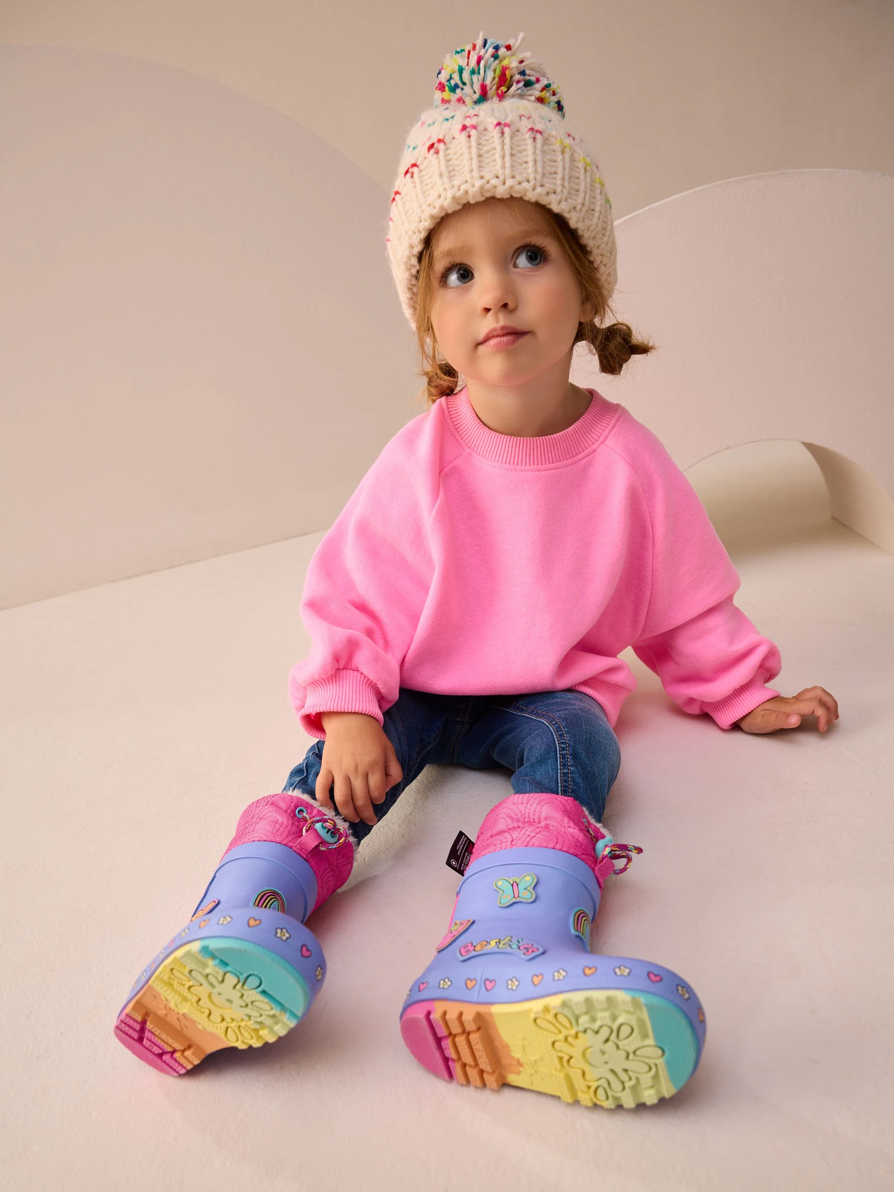 Paars - Character Thinsulate Lined Cuff Wellies