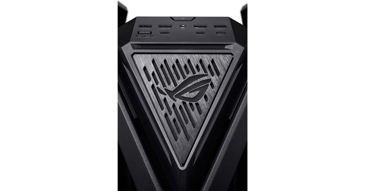 ASUSROG Hyperion GR701 BTF Edition big tower behuizing  (Zwart | 4x USB-A | 2x USB-C | RGB | Tempered Glass)