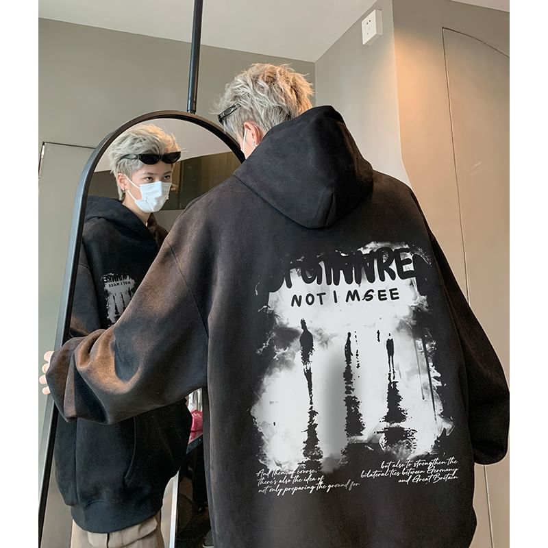 Posive - Oversized hoodie met ronde hals en verlaagde schouders