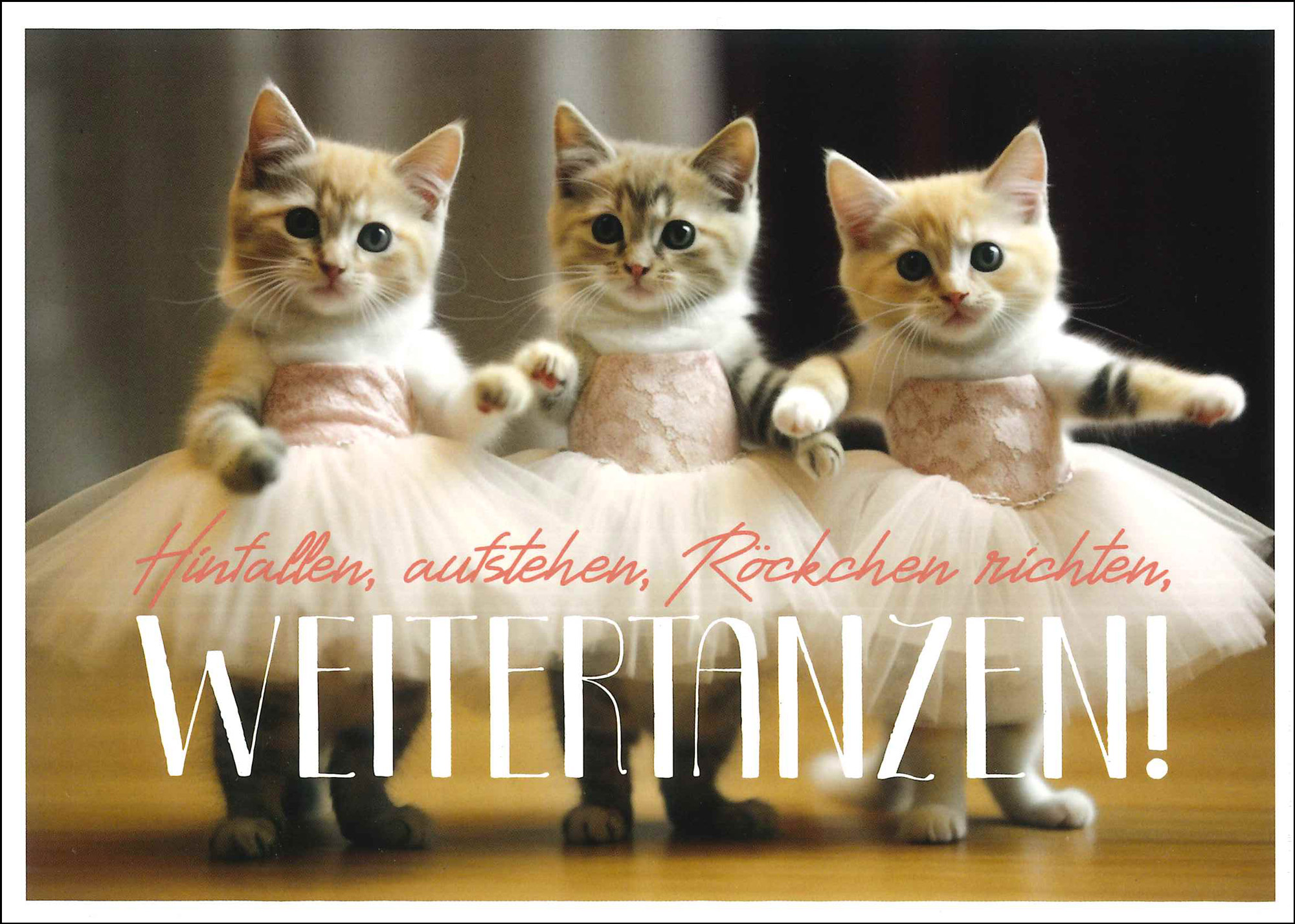 Postkarte 'Weitertanzen!' günstig bestellen
