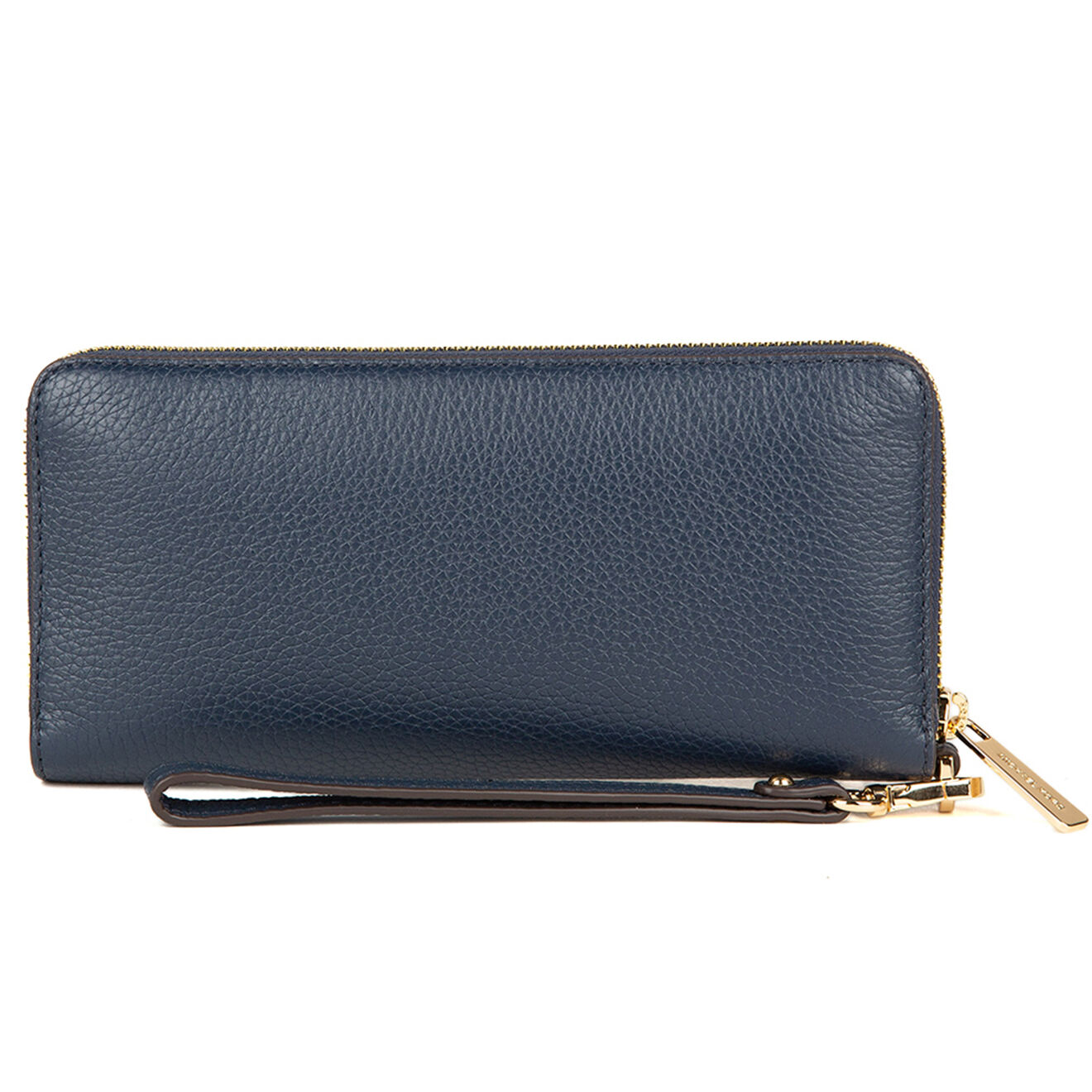 Michael Kors Compagnon en Cuir Jet Set bleu marine - 21x10 cm