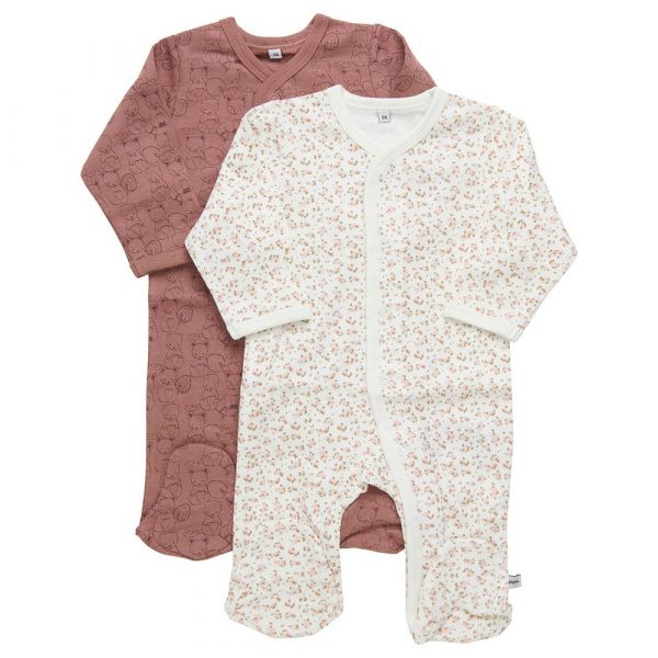 Pippi Buttons 2 Pack Pyjama Colorido 0 Meses