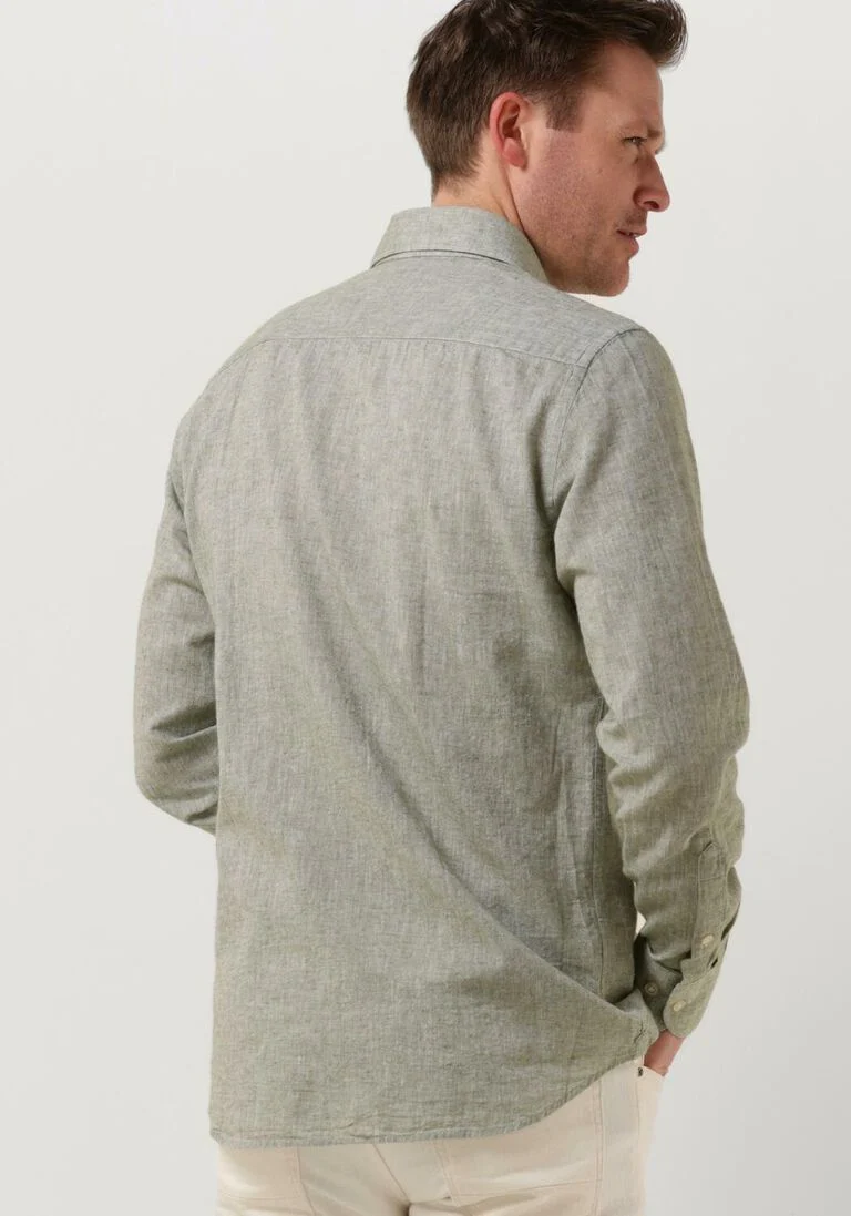 PROFUOMO groene profuomo casual overhemd ppuh10017