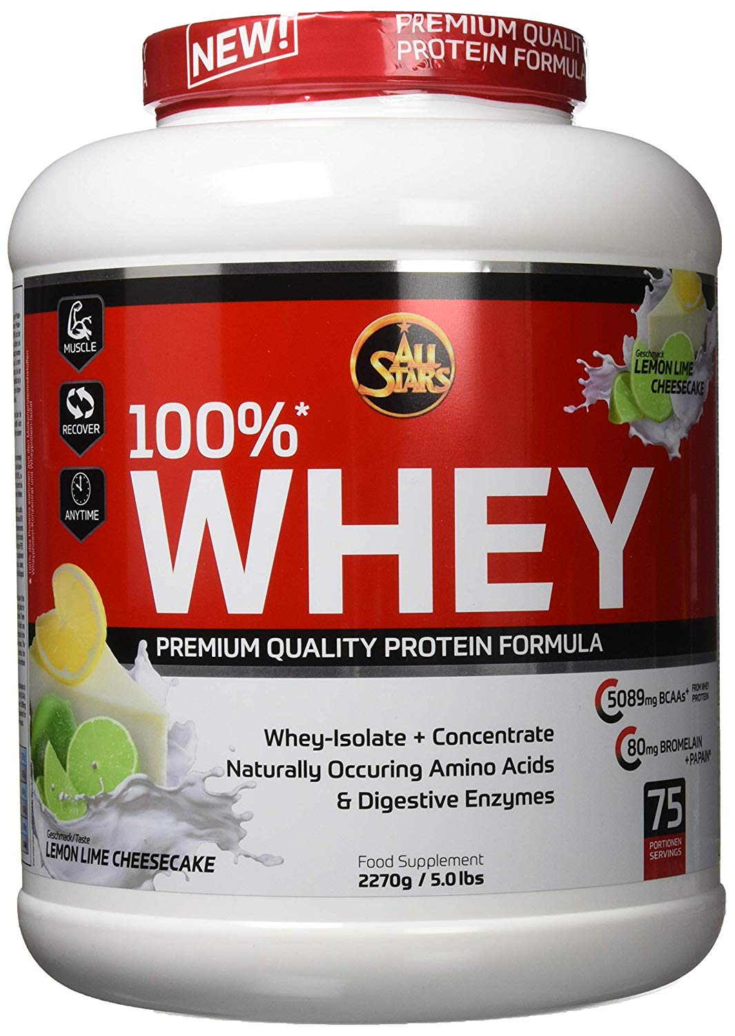 100% Whey Premium - 2270g - Lemon Lime Cheesecake