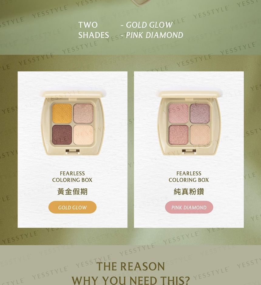FreshO2 - Fearless Coloring Box Oogschaduw