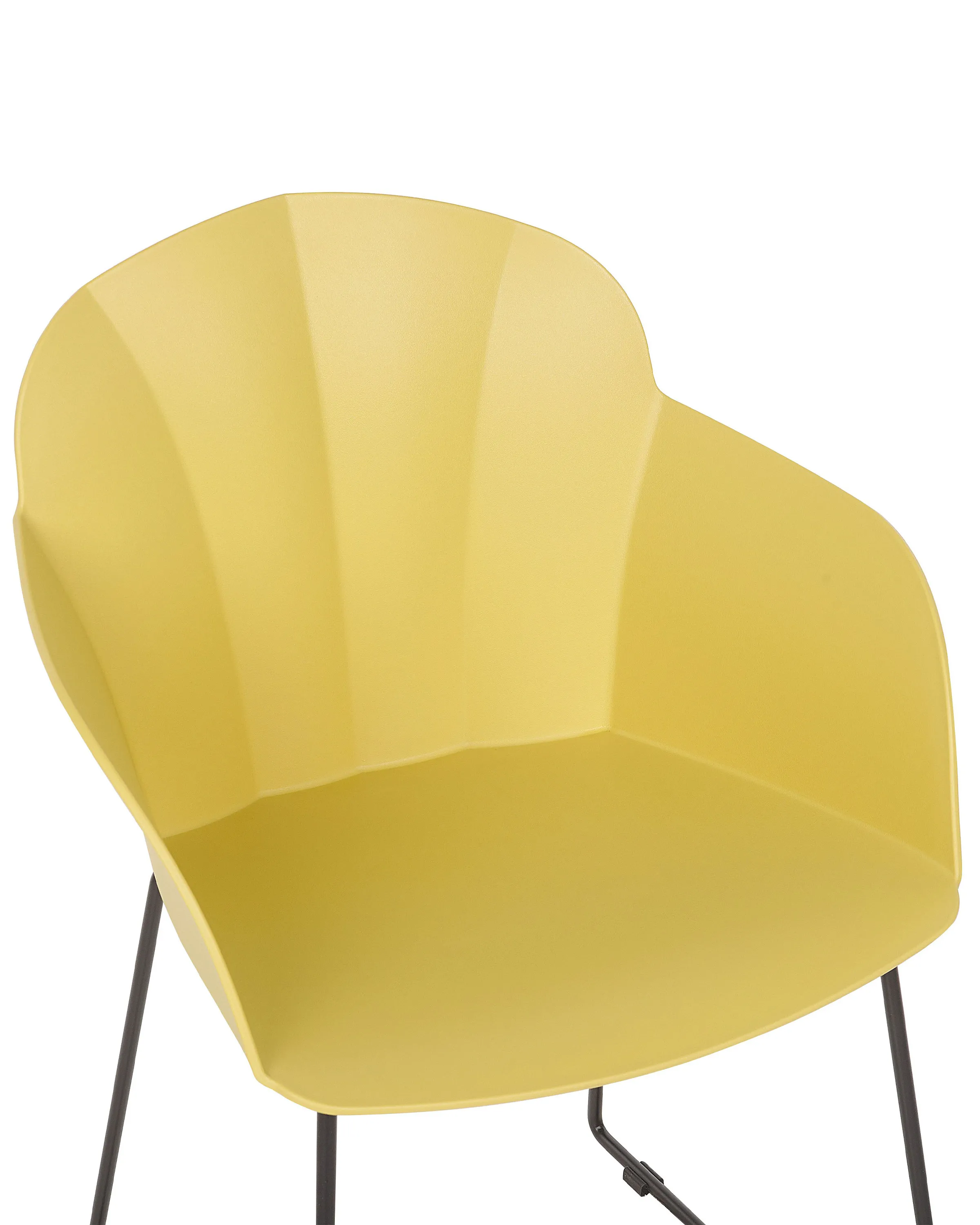 Set van 2 eetkamerstoelen SYLVA Geel