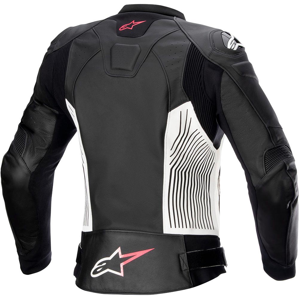 Alpinestars - Blouson femme Stella GP Plus V4 Noir / Blanc / Rose