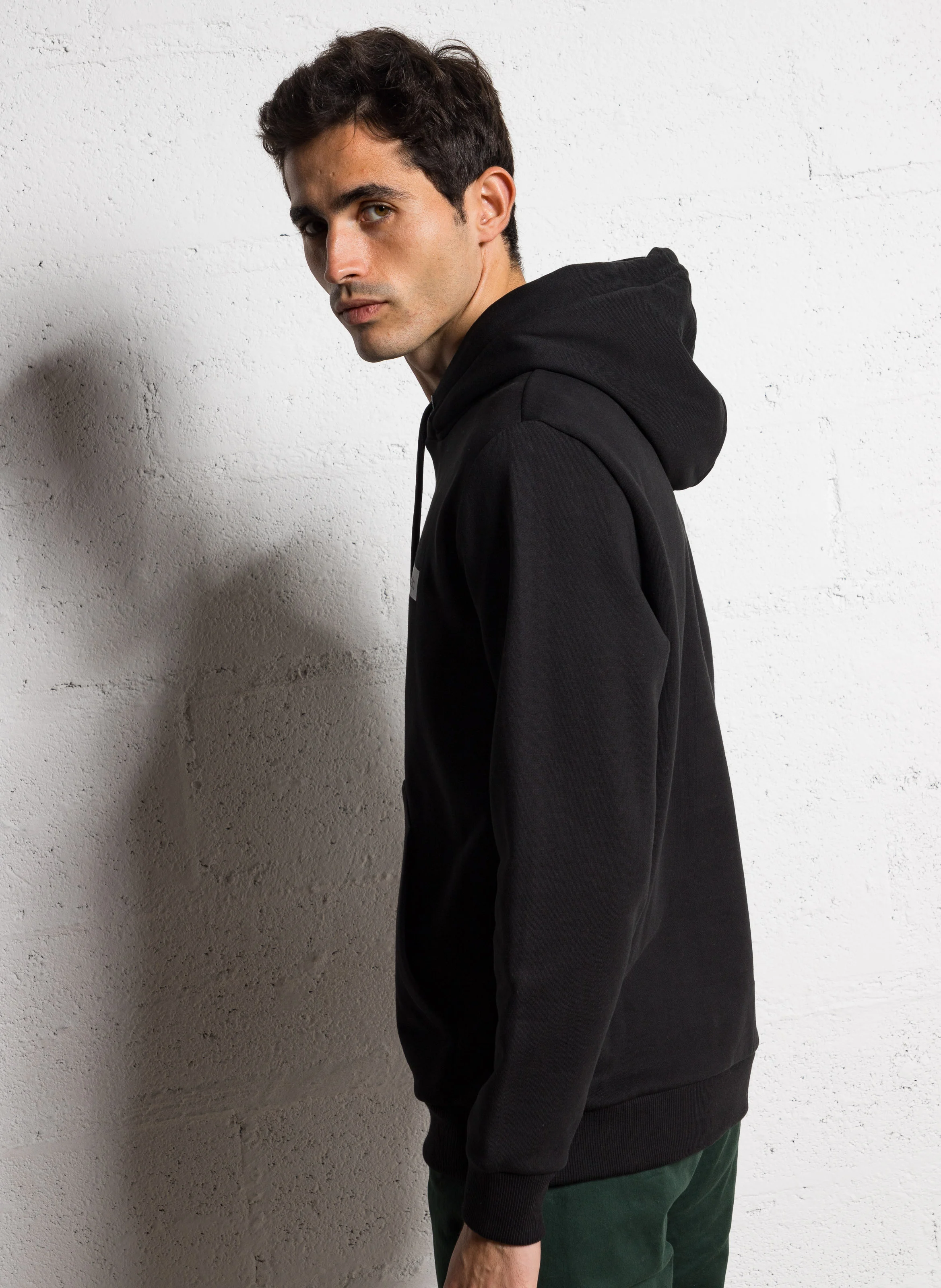 Sweat à capuche droit | Gris