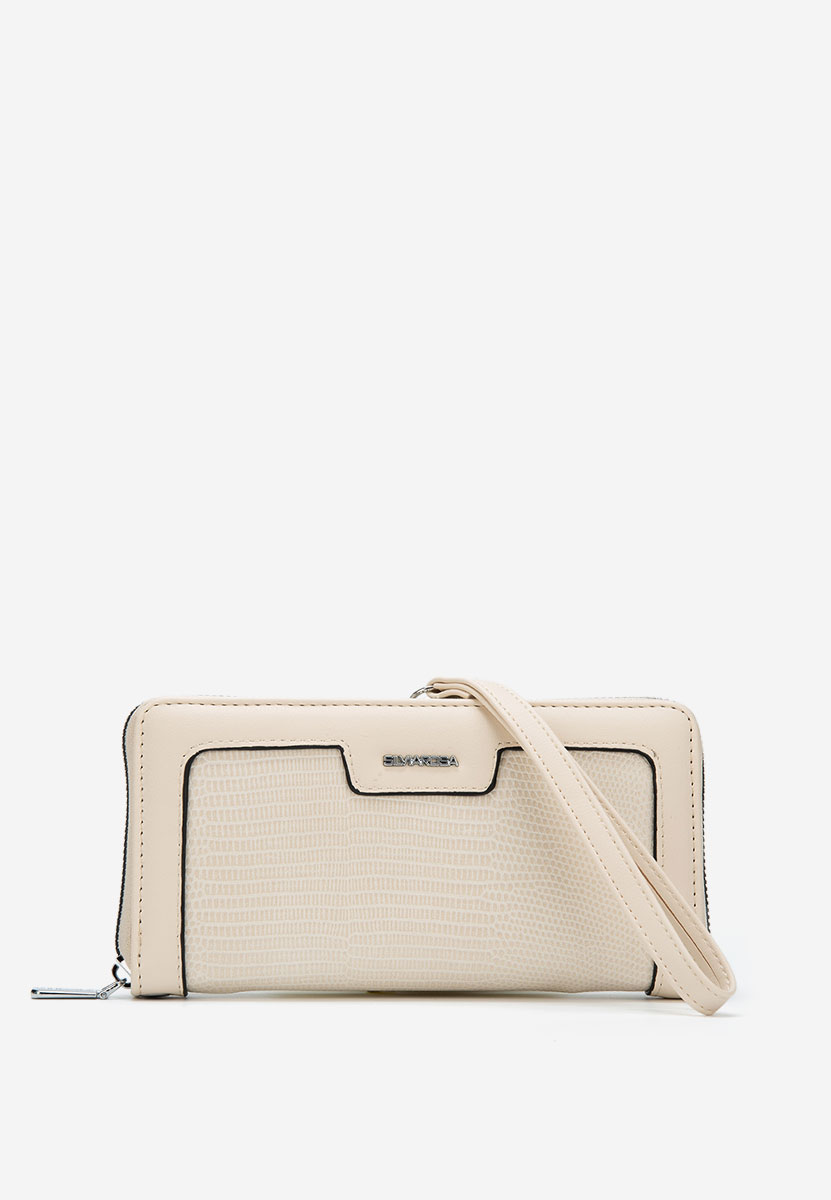 Portefeuille femme beige Silvia Rosa 3048