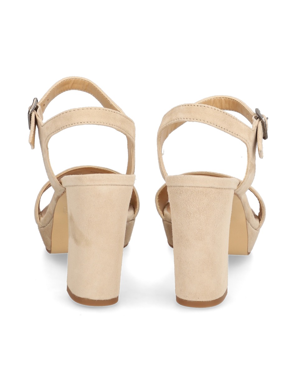 Veloursleder Sandale