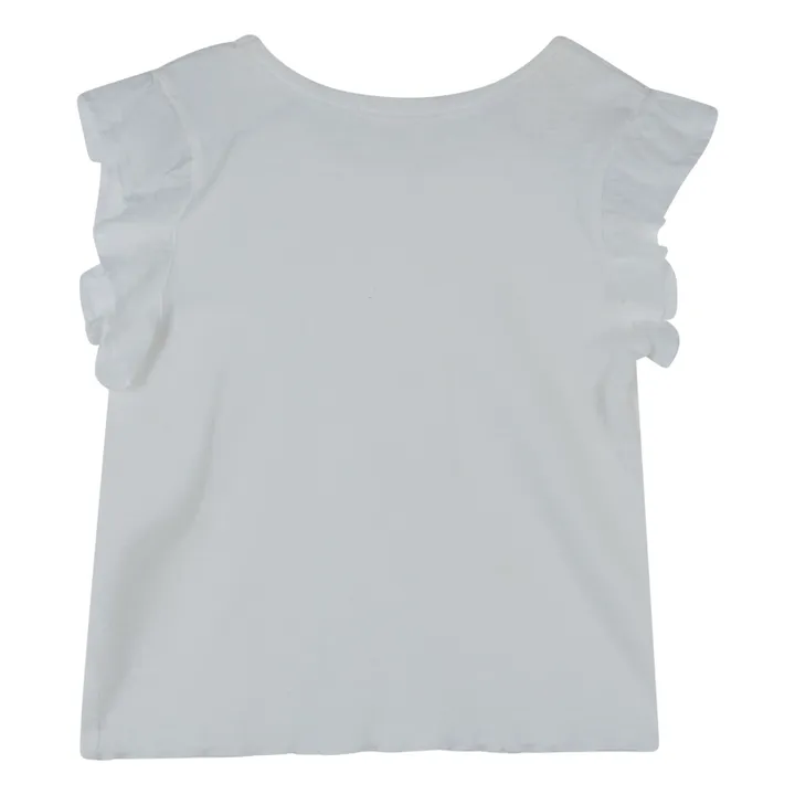 Babe & Tess T-Shirt Manches Volants Talita | Blanc