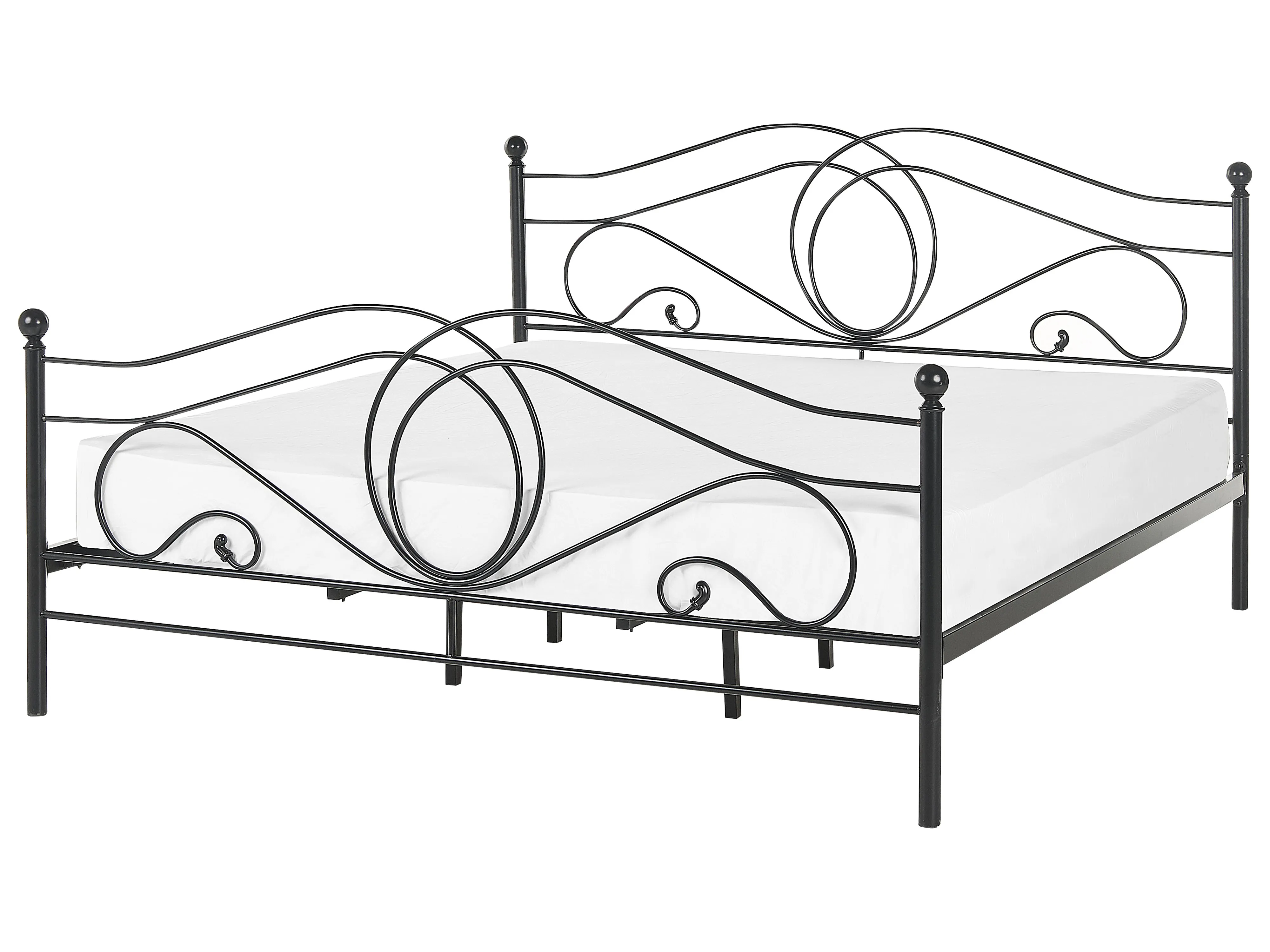 Bed Metaal LYRA 180 x 200 cm Zwart